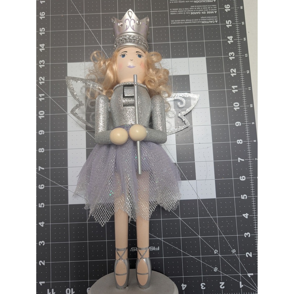 Hobby Lobby Purple Nutcracker Fairy Princess 2017 wings glitter blonde hair 15"
